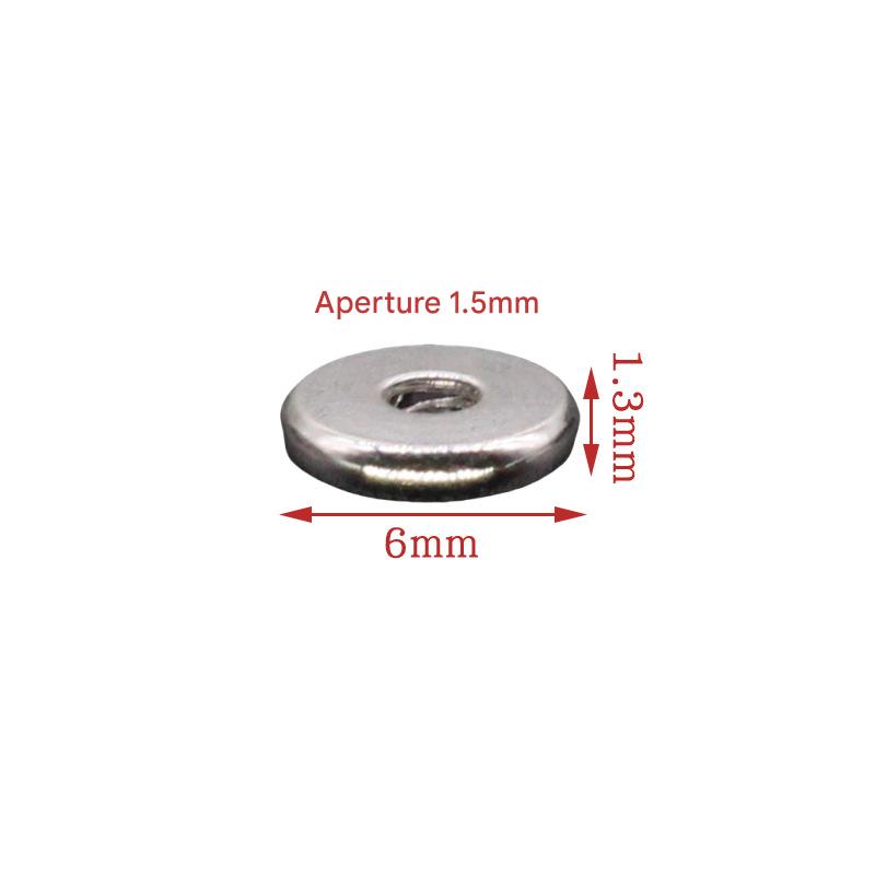 8:Bright silver 6*1.3mm