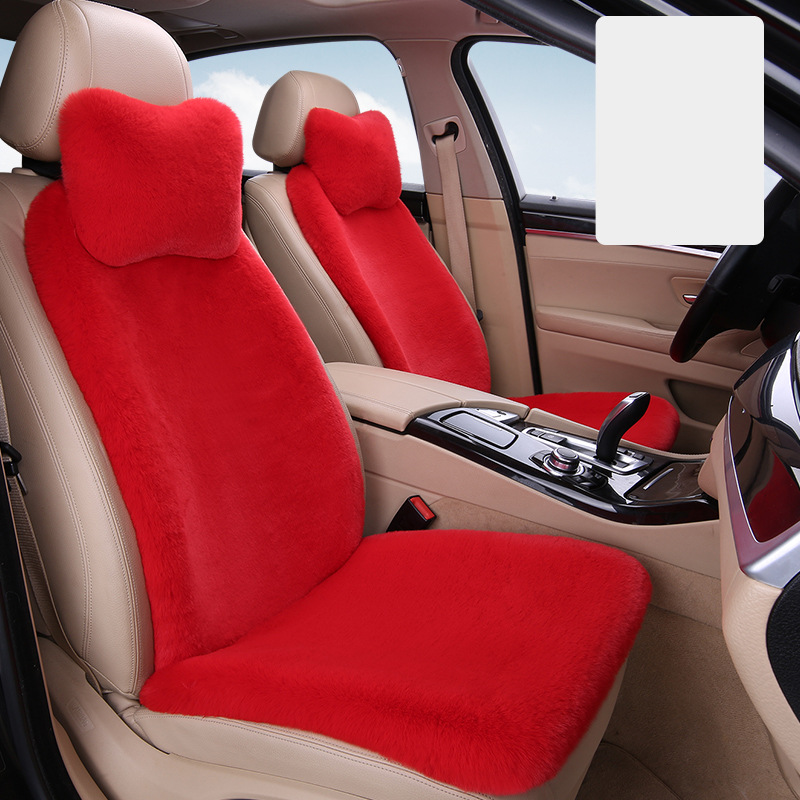 Festive red driver and co-pilot   2 headrests   2 waist pillows
