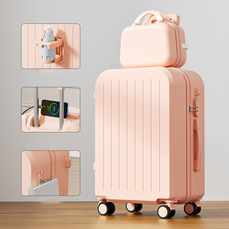 pink with cup holder and USB