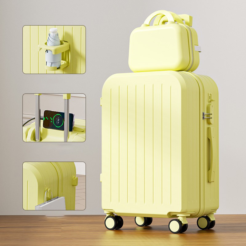 Lemon yellow with cup holder and USB