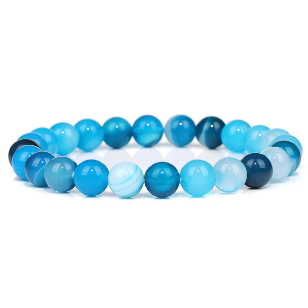 16:Sky blue striped agate