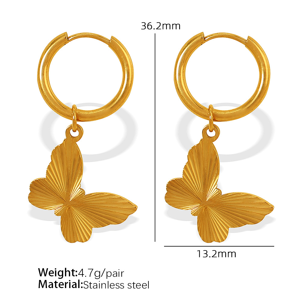 2:EH436 Gold Earrings