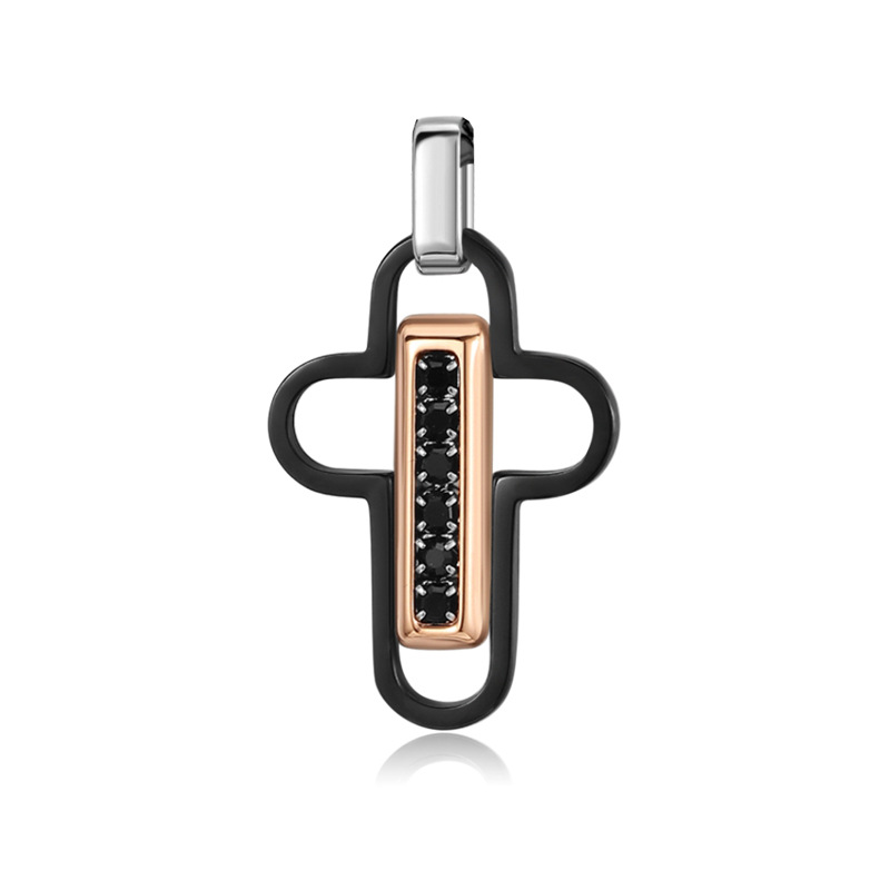 3:C Black gold pendant