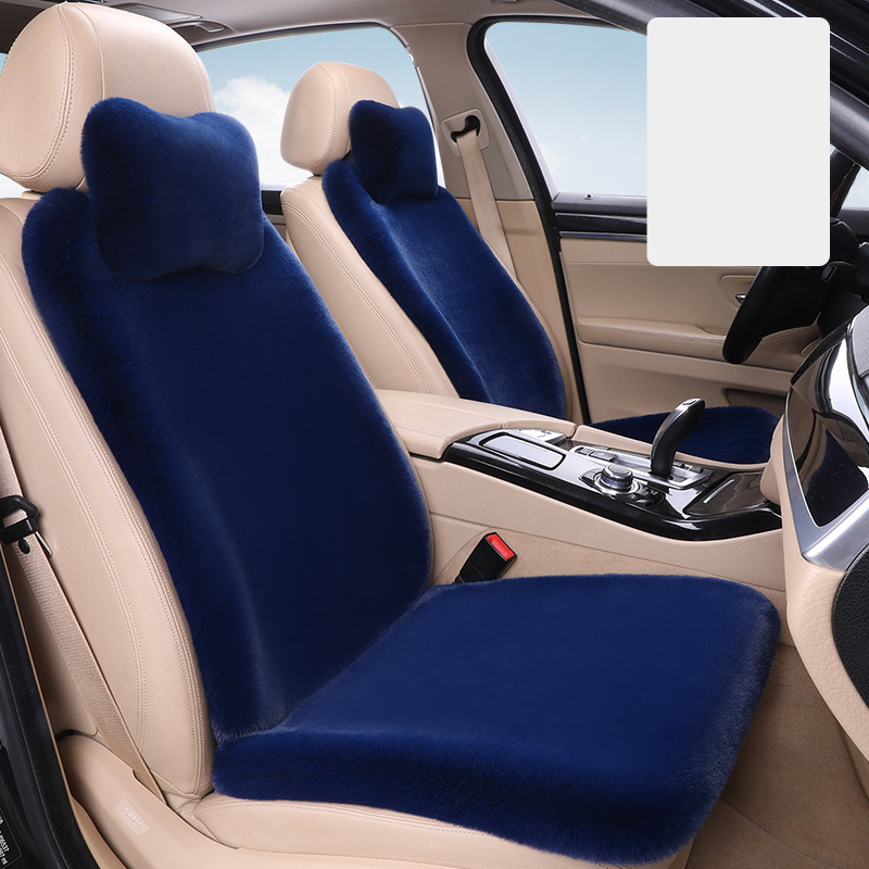 Navy blue driver and passenger   2 headrests