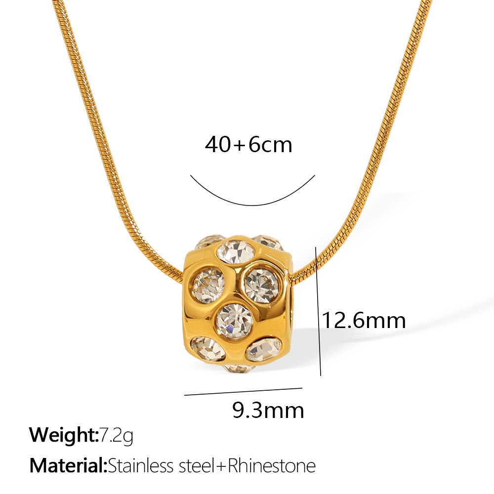 10:Xl340werg white diamond gold necklace