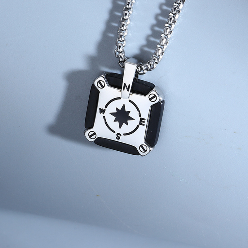 2:Black steel pendant