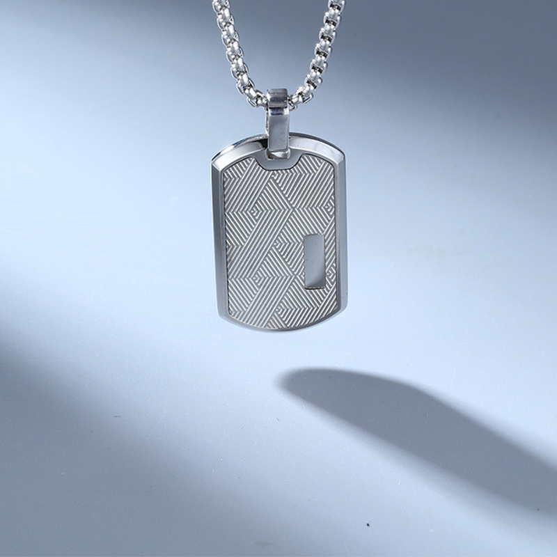 5:Steel color pendant steel color necklace 60cm