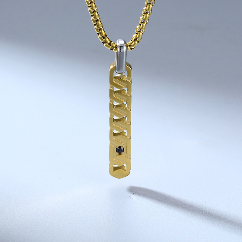 6:P0358 gold pendant gold necklace 60cm