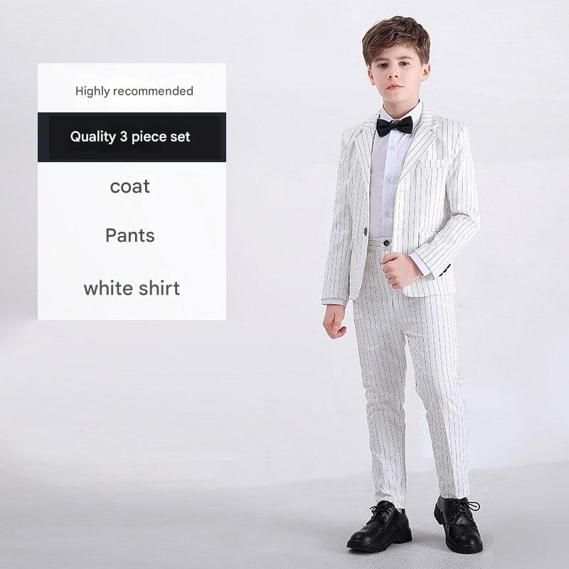 White vertical stripe 3-piece set A