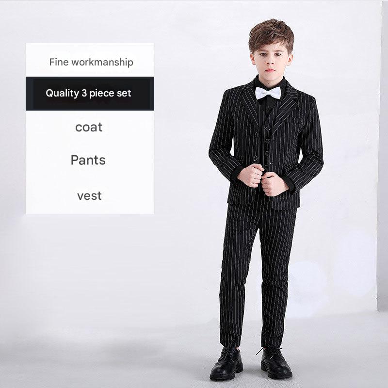 Black vertical stripe 3-piece set B