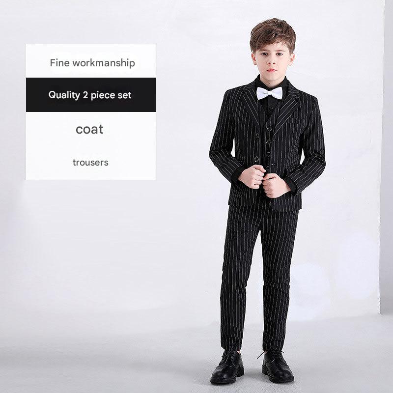 Black vertical pattern 2-piece set