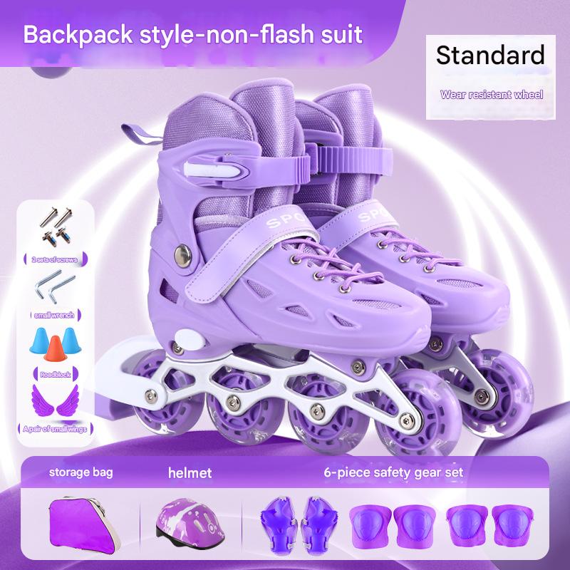 Purple standard non-flash backpack set--(including backpack   helmet   protective gear)