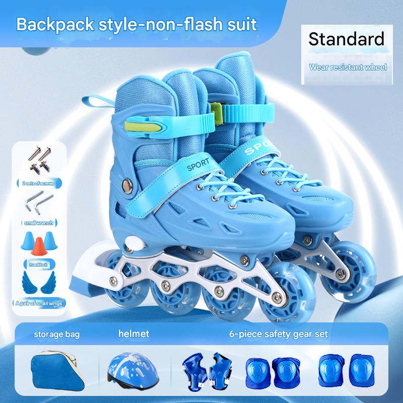 Blue standard non-flash backpack set--(including backpack   helmet   protective gear)