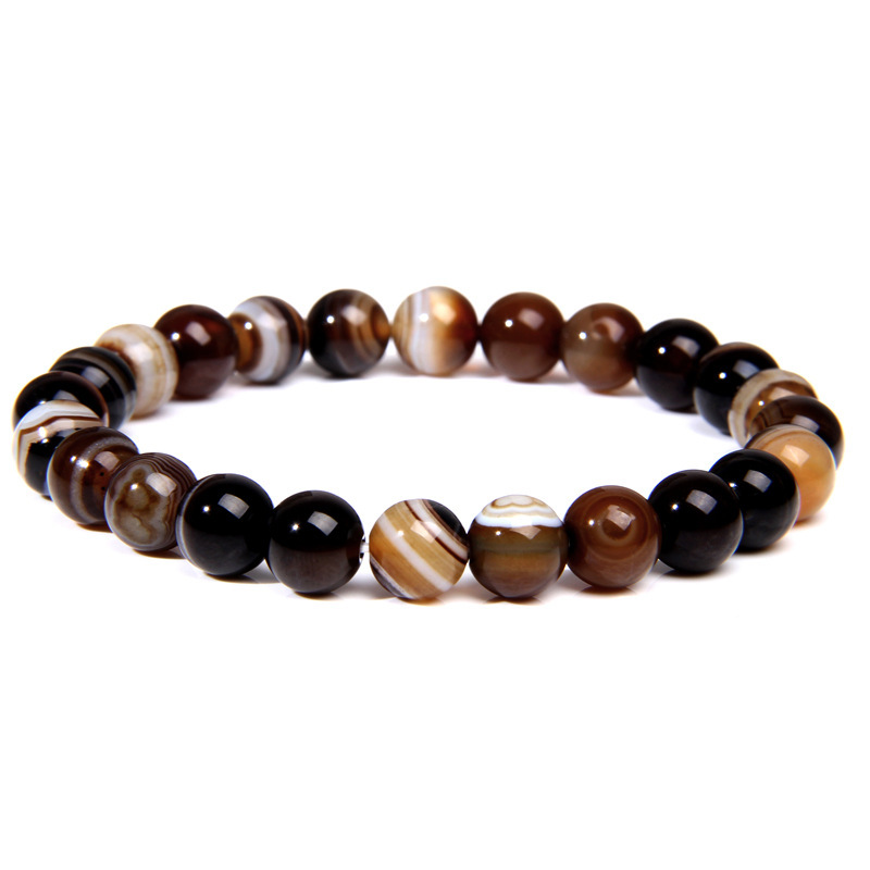 Brown striped agate