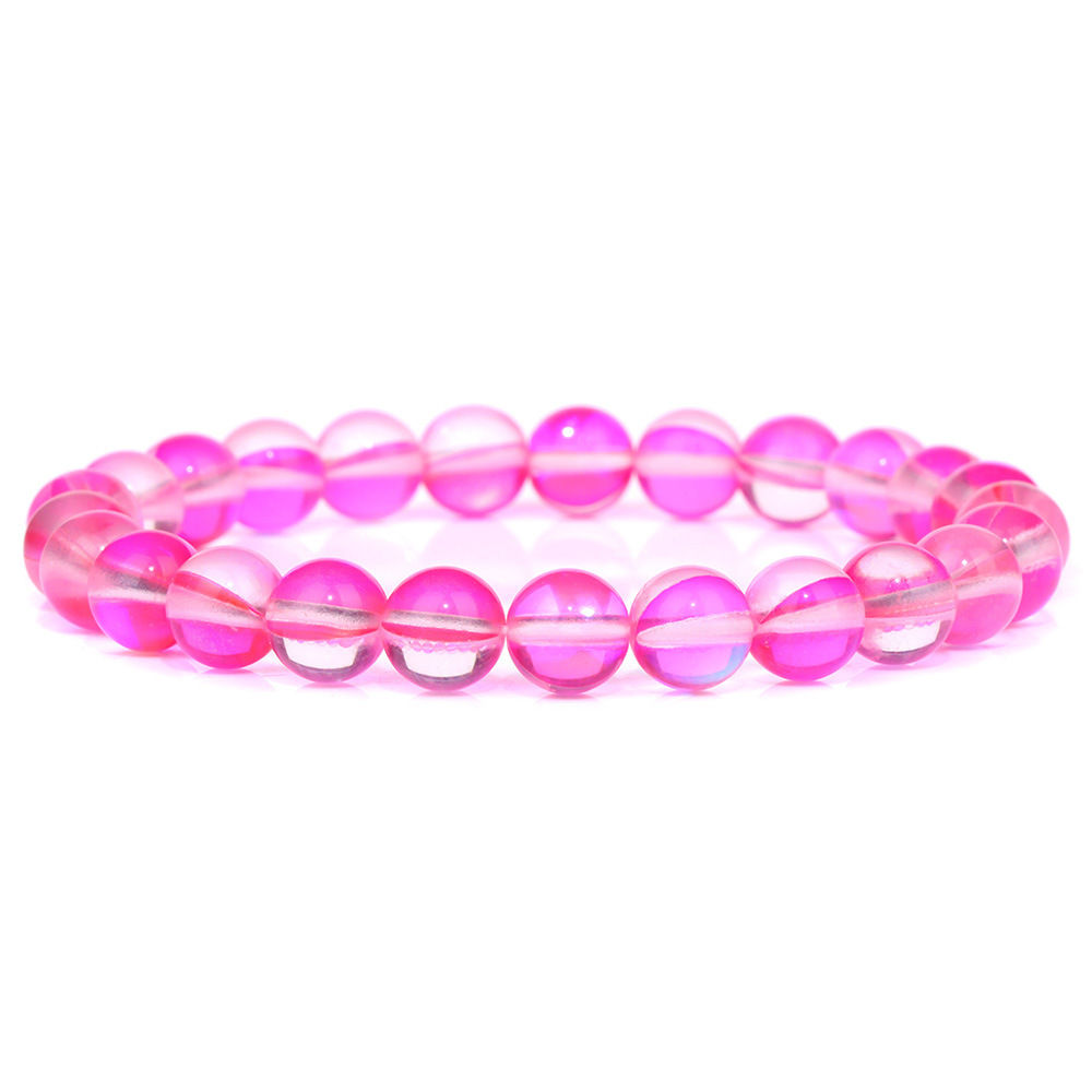 7:Pink glitter stone (glass