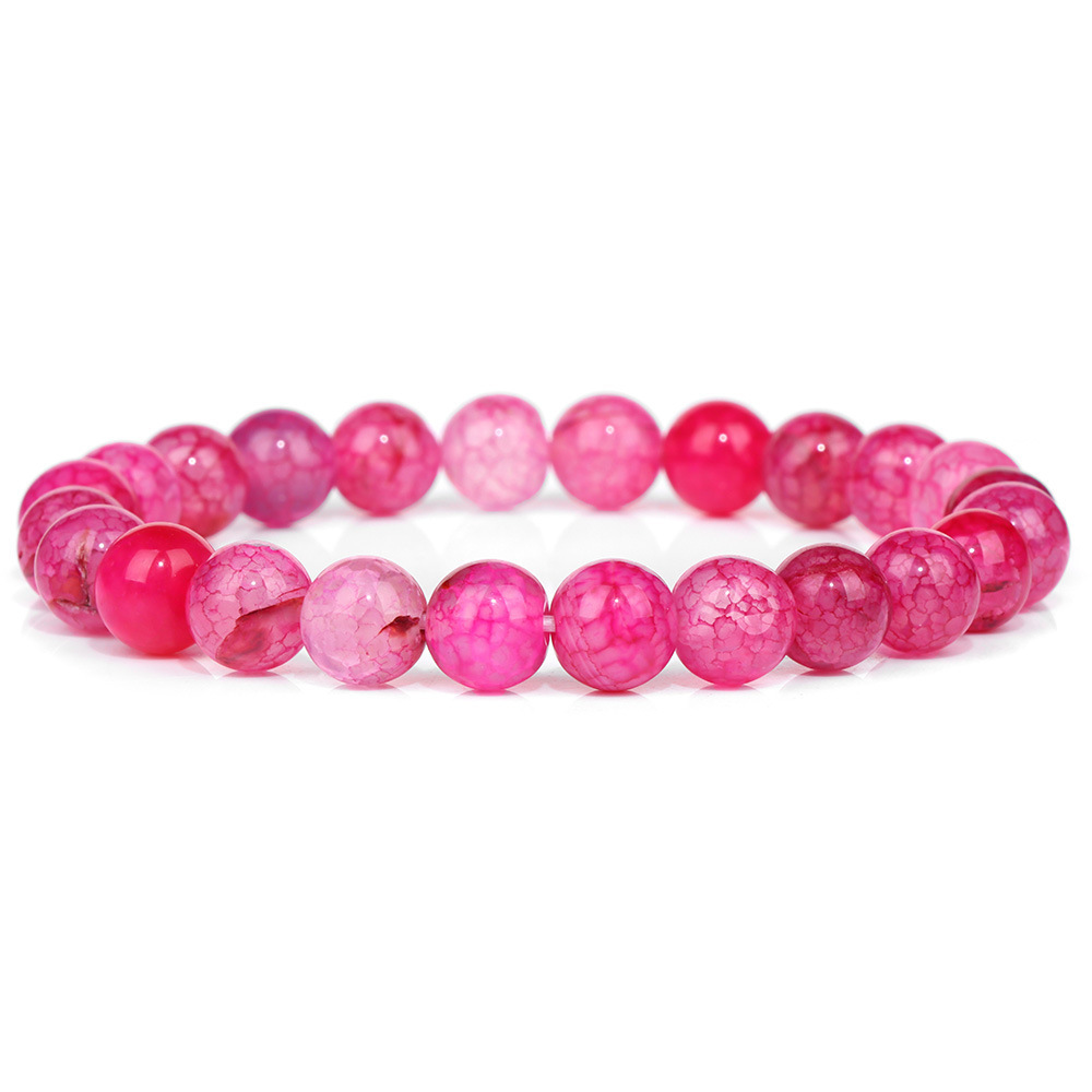 12:Pink dragon pattern agate