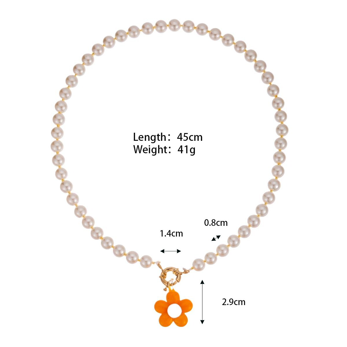 The flowers are orange