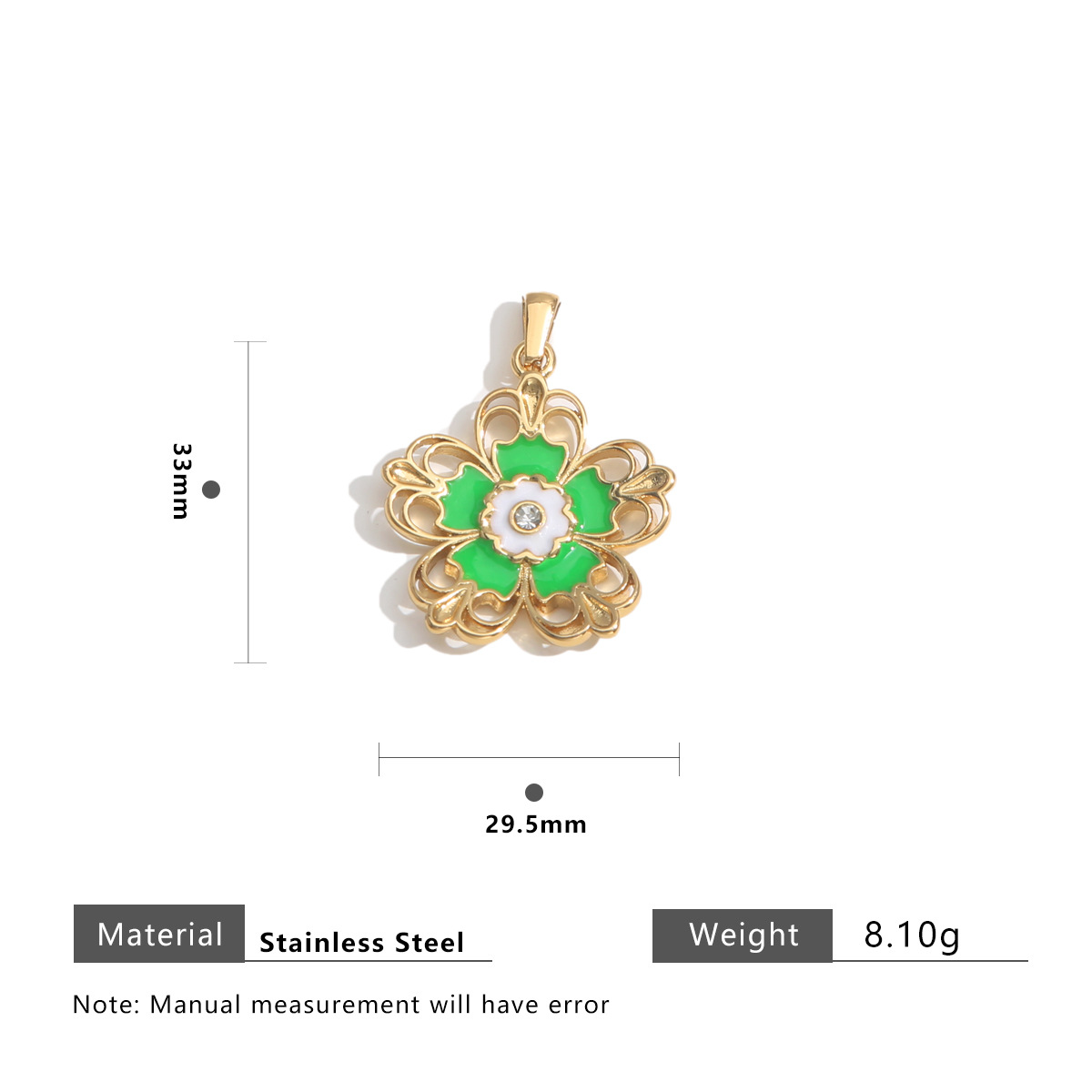 4:Carved blank green flowers