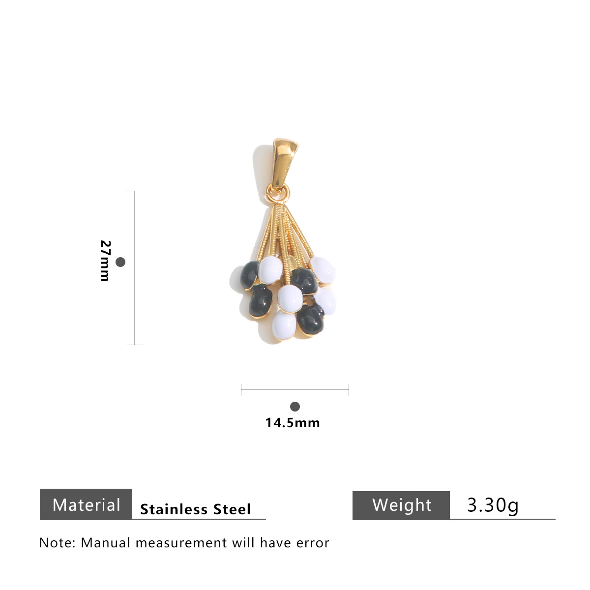 9:Black and white hanging tail