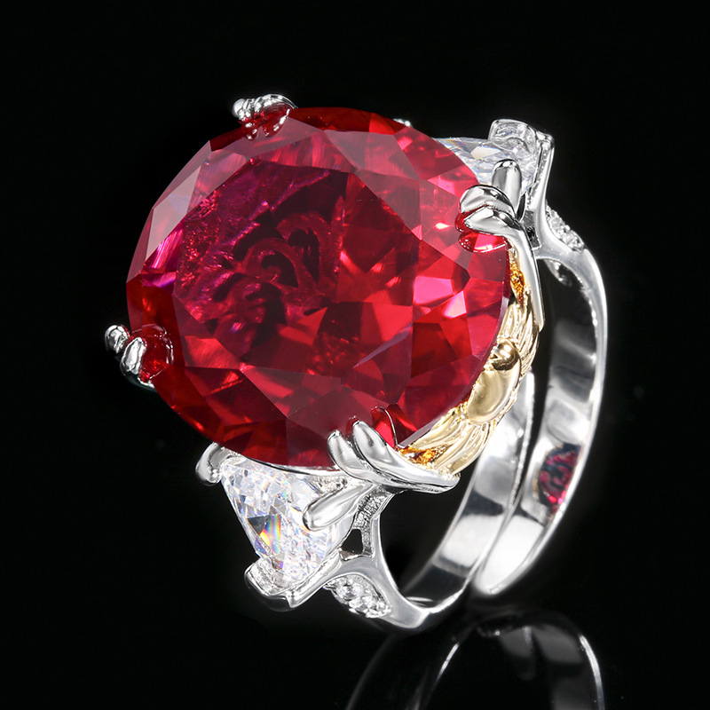 1:Red corundum ring
