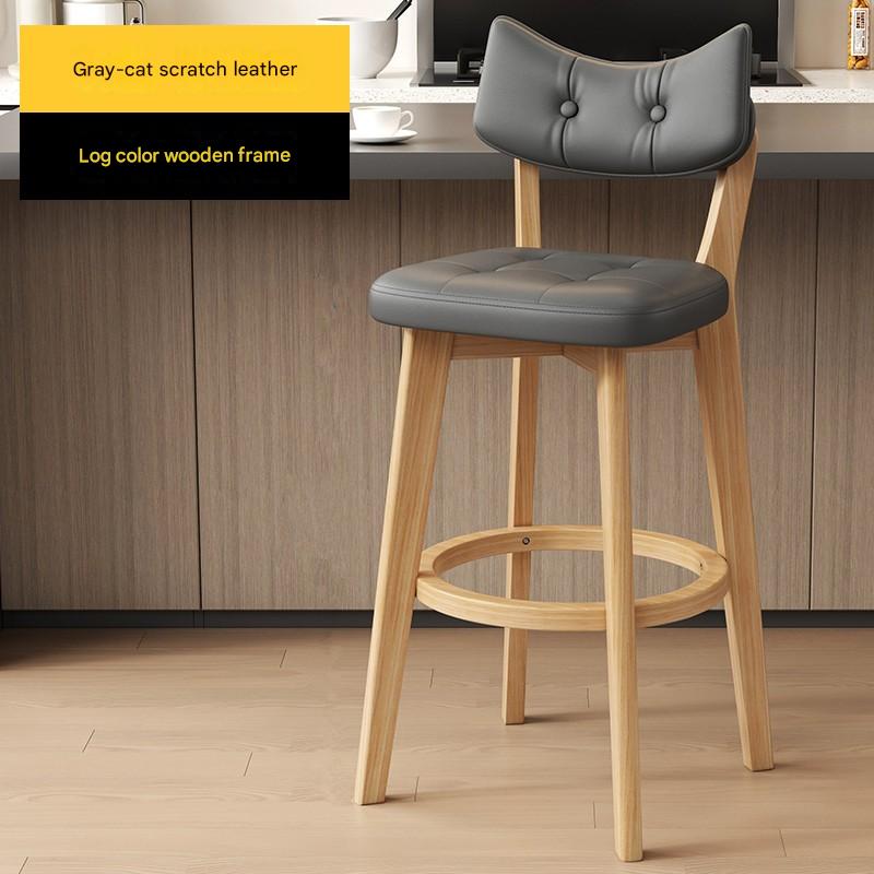 Grey cat scratch skin Solid wood frame