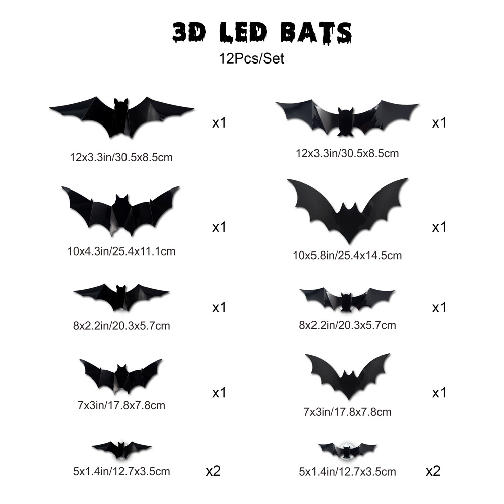 Night light bats: 12 bats   12 lights