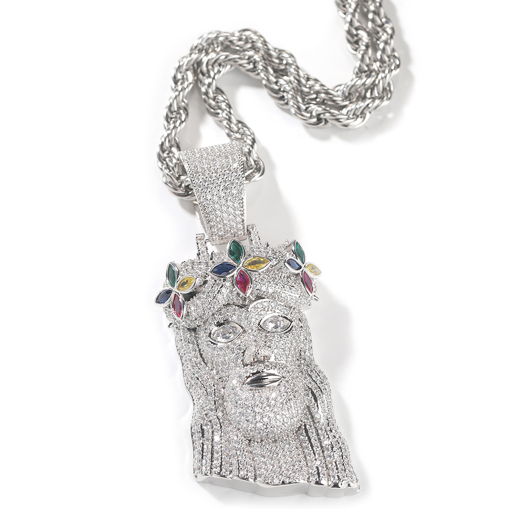 2:silver (mixed color zirconium) 3mm 24inch twist chain