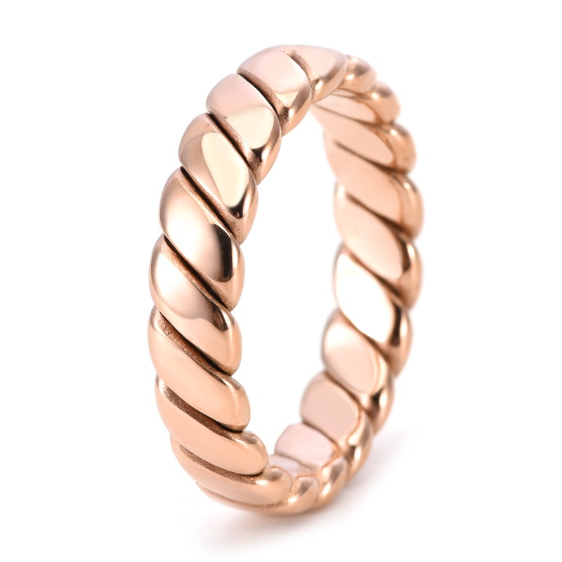 rose gold color US Size #5