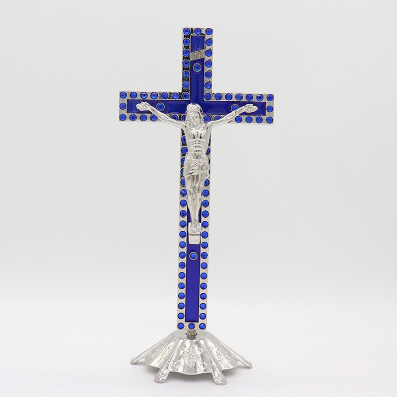 12:Steel color blue diamond