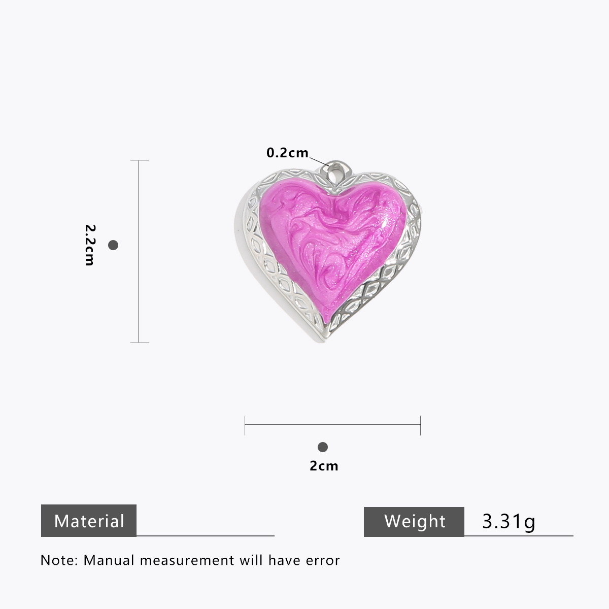 20:Purple cross pattern steel color