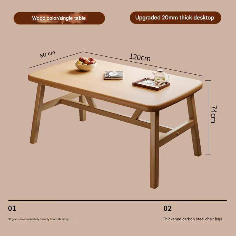 20mm thickened desktop] 120*80*76cm (log color)