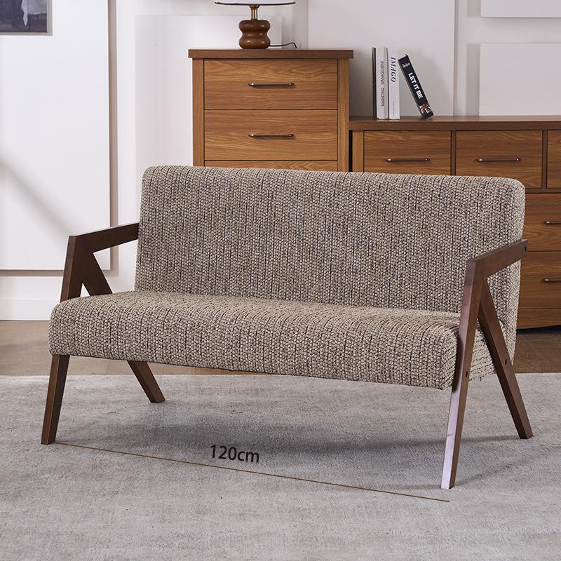 Double thick particles cotton and linen [walnut colored feet]