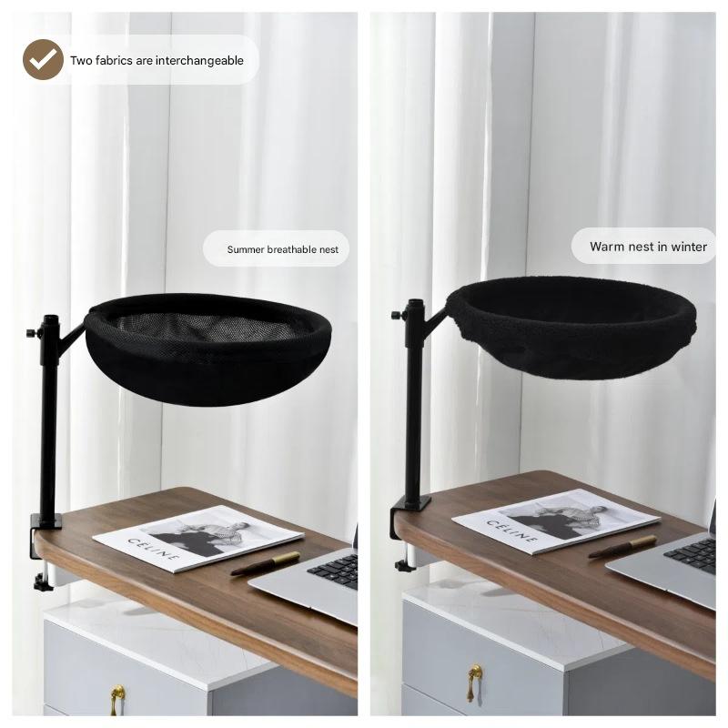 Black stand with black winter plush nest and summer breathable nest