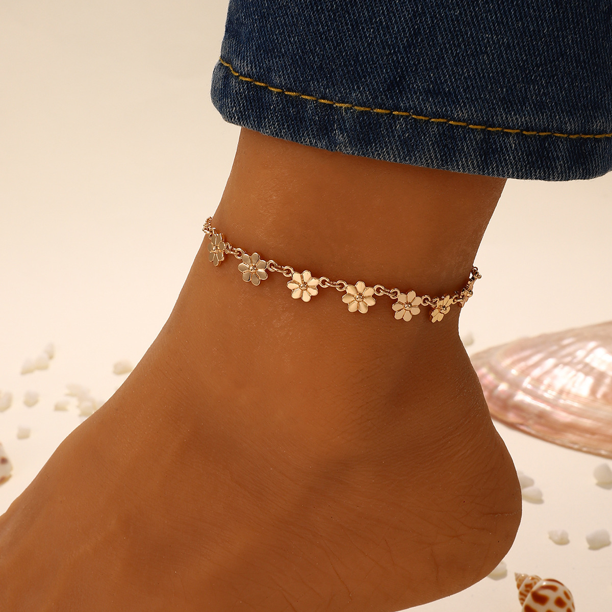 6:Zinc Alloy Anklet 504