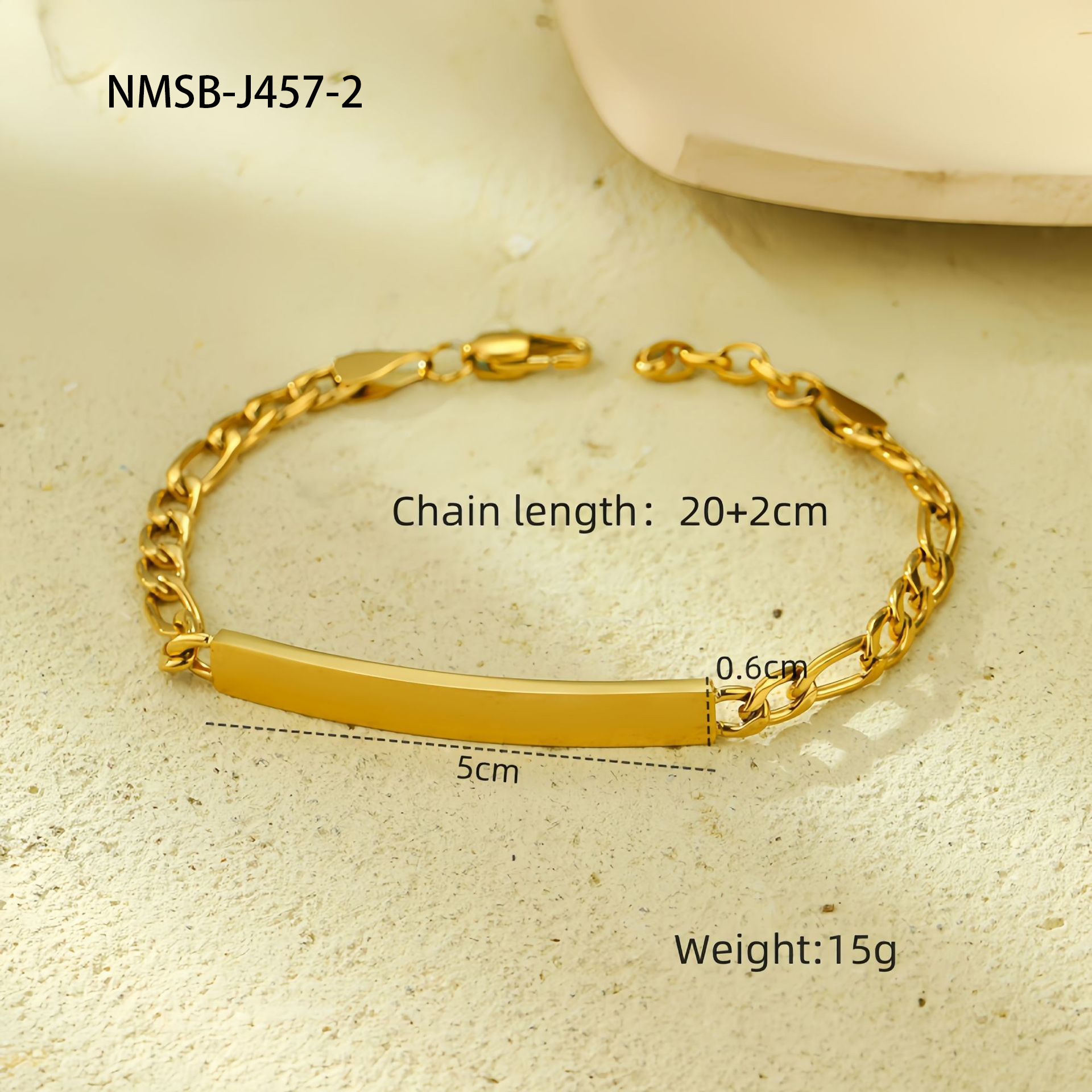 10:Nmsb-j4510-1 large square bracelet
