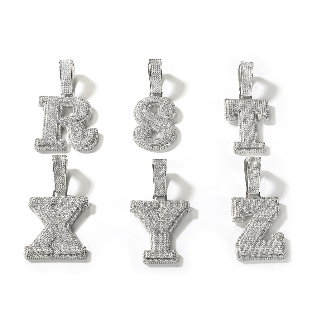 Silver Letter A  3mm * 24inch twist chain
