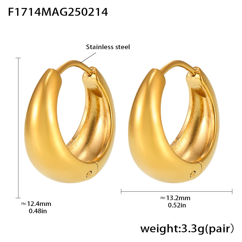F1714-gold earrings-12mm