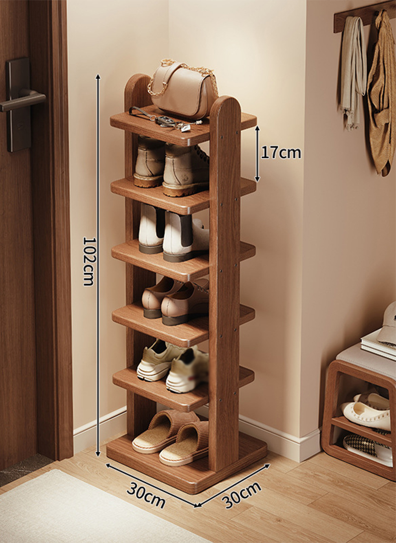 6 layers-30*30*102cm-black walnut color