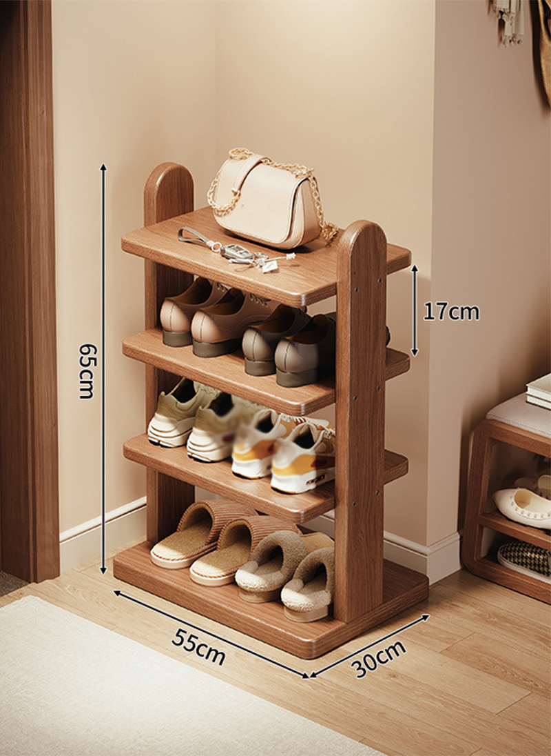 4 layers-55*30*65cm-black walnut color