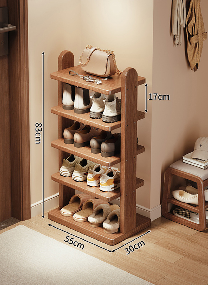 5 layers-55*30*83cm-black walnut color