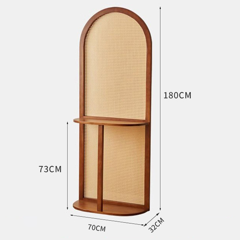 Double-layer storage [walnut color] thickened upgraded model