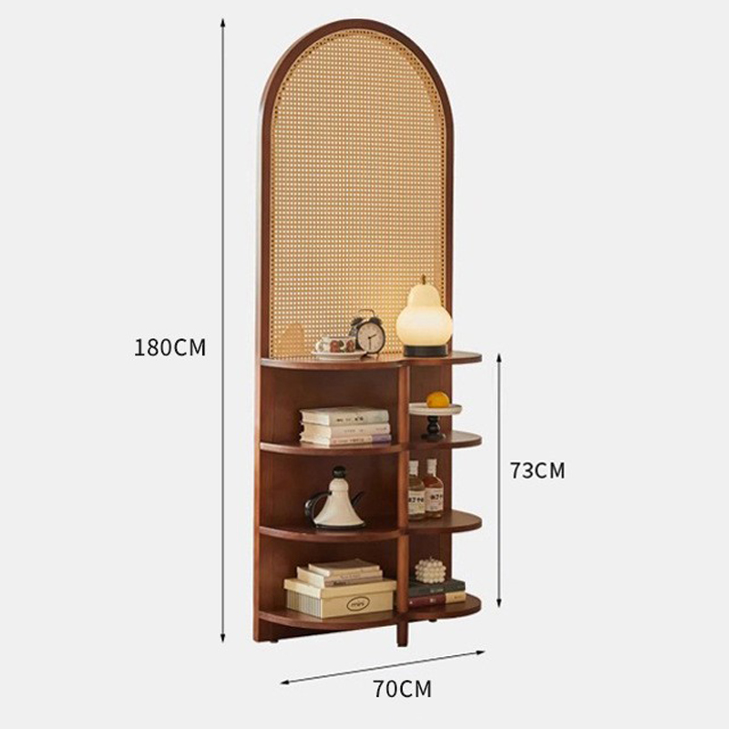 Four-layer storage [walnut color] thickened upgraded model