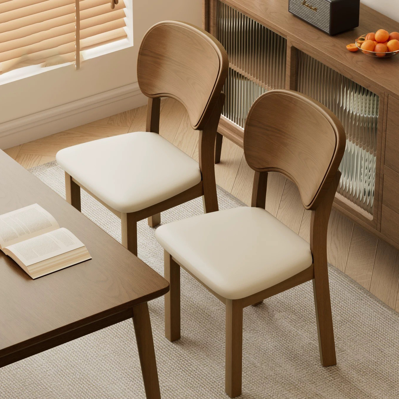 Walnut color - off-white soft package