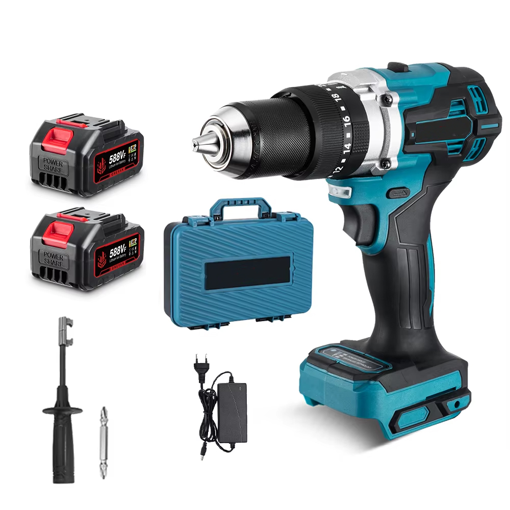 machine with 2 batteries 1 charger (Euro standard)