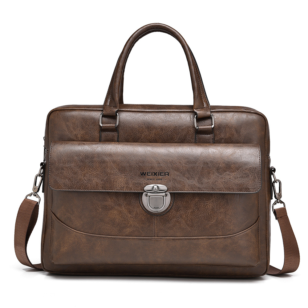 Dark brown detachable shoulder strap