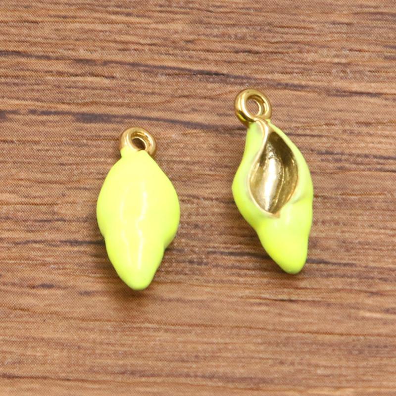 7:Fluorescent green conch 6X15mm