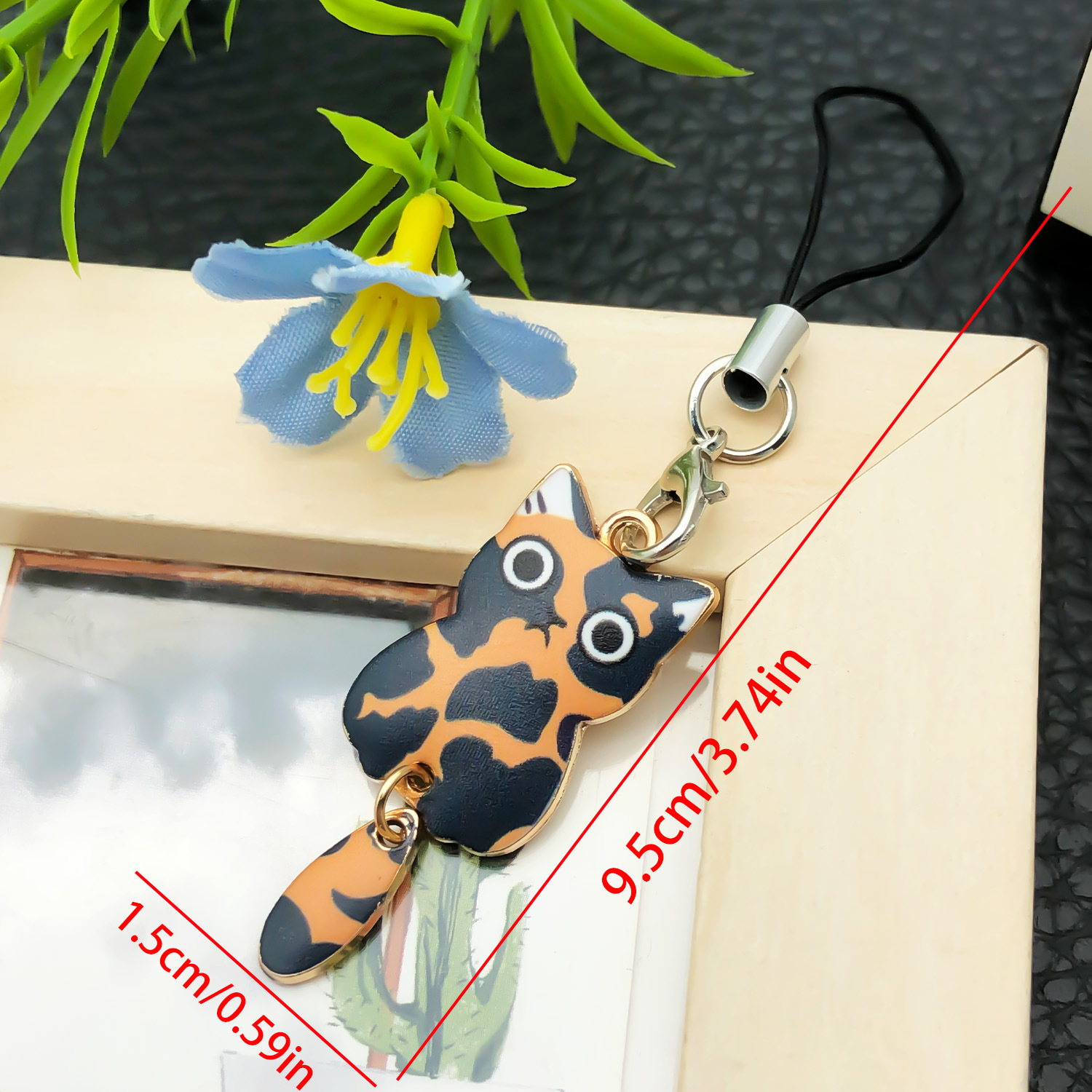 3:Ls74-1 tortoise cat mobile phone chain-2.3g