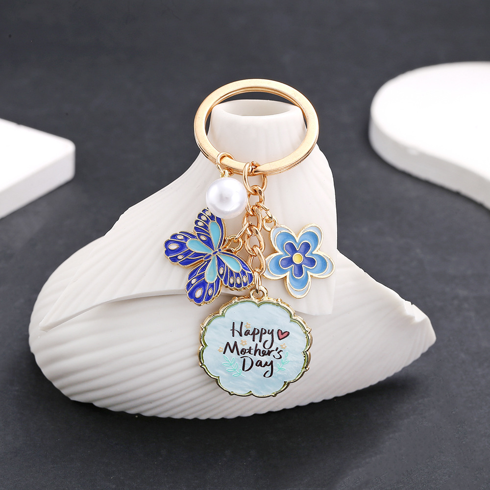 1:ER701-Drip Blue Mother s Day Keychain -13.9g