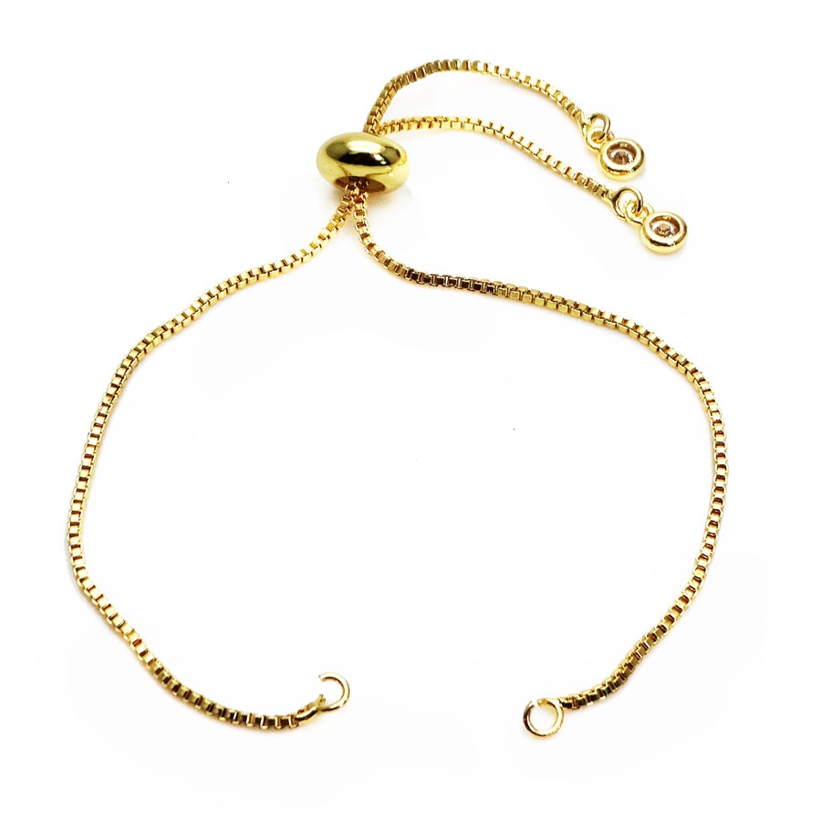 The semi-finished bracelet is 18.5cm long