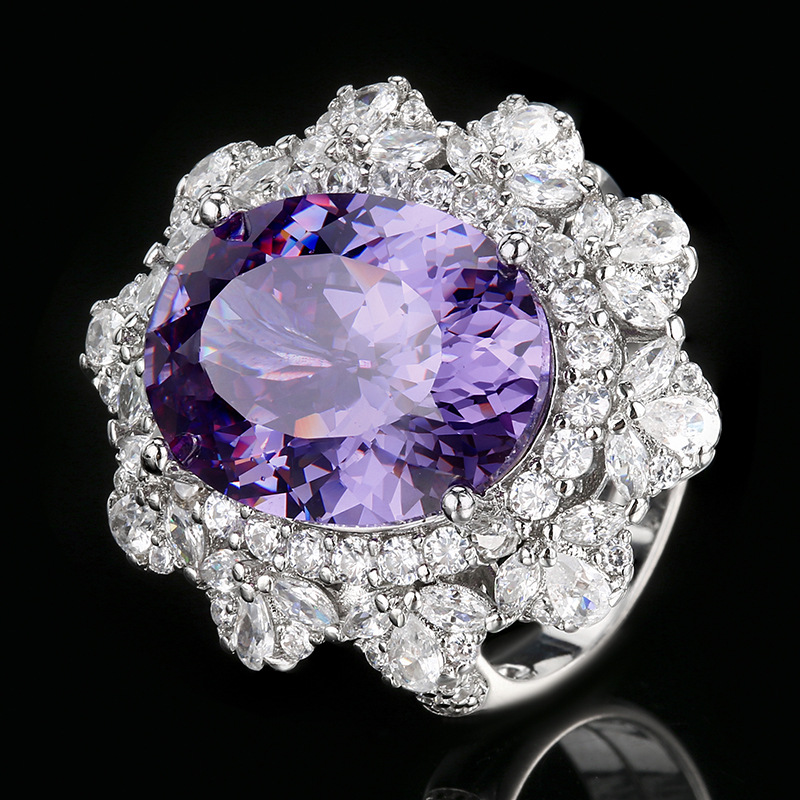 Bird's Nest Cut Blue ring